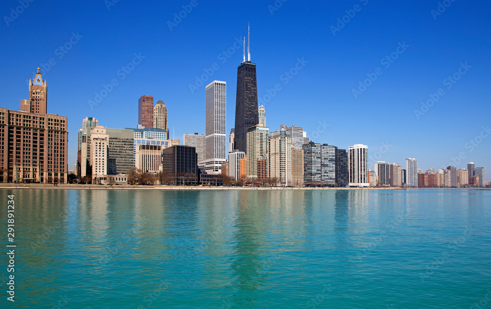 Obraz premium Skyline of Chicago city