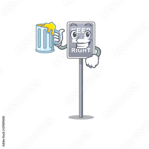 With juice toy keep right shaped on cartoon