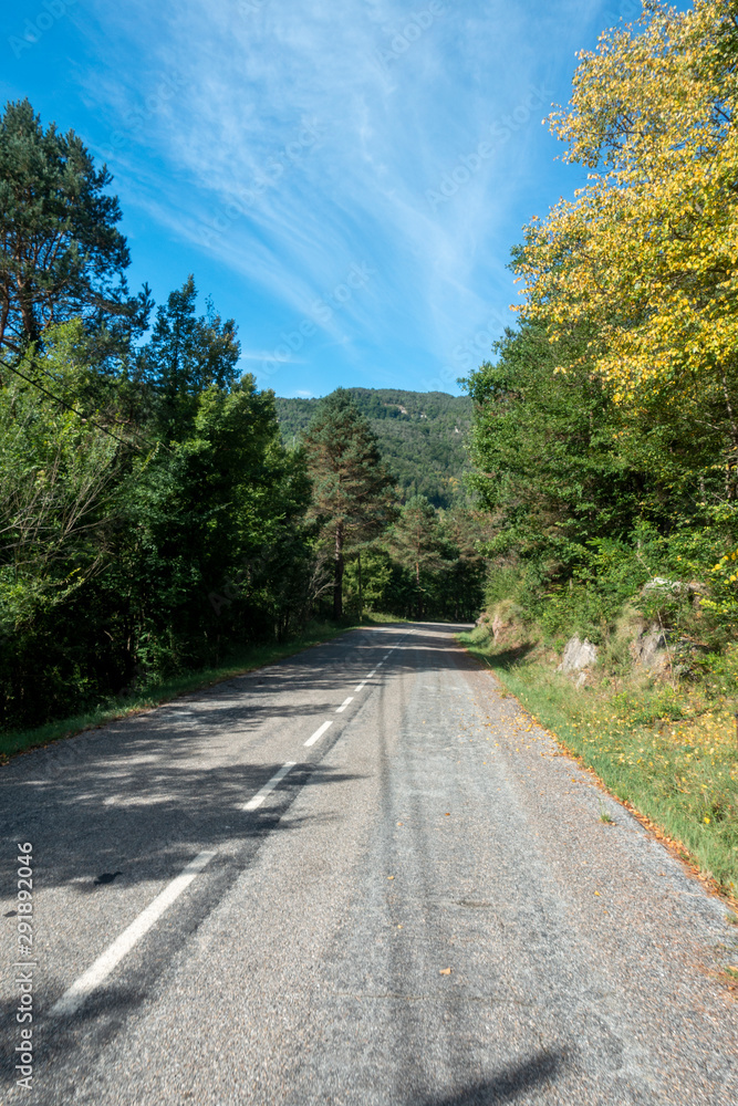 The ter route through the interior of Girona The ter route through the interior of Girona