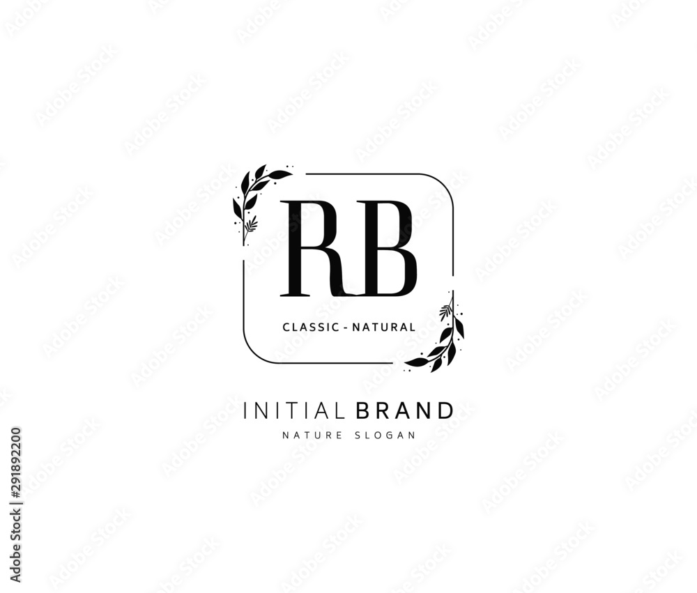R B RB Beauty vector initial logo, handwriting logo of initial signature, wedding, fashion, jewerly, boutique, floral and botanical with creative template for any company or business. R B RB Beauty vector initial logo, handwriting logo of initial signature, wedding, fashion, jewerly, boutique, floral and botanical with creative template for any company or business.
