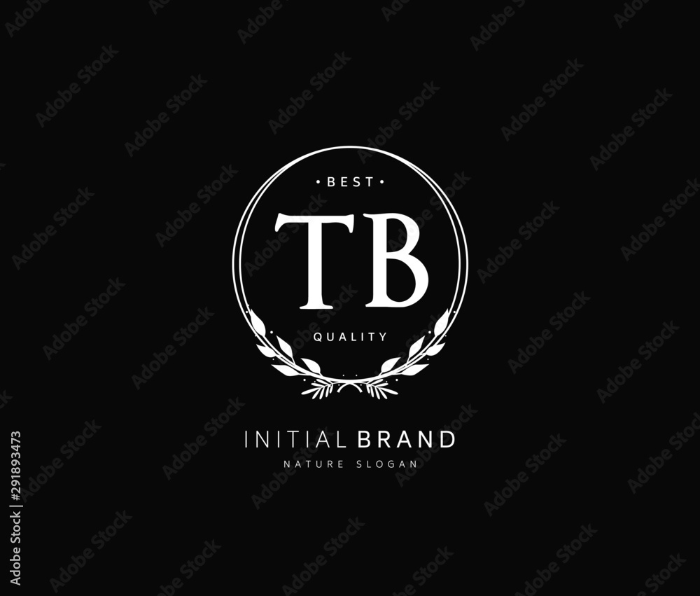 T B TB Beauty vector initial logo, handwriting logo of initial signature, wedding, fashion, jewerly, boutique, floral and botanical with creative template for any company or business. T B TB Beauty vector initial logo, handwriting logo of initial signature, wedding, fashion, jewerly, boutique, floral and botanical with creative template for any company or business.