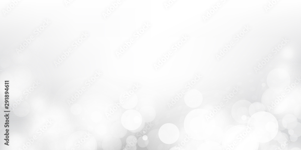 White and Grey Header, Card, Poster Background for Holidays, Christmas, New Year