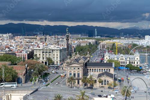 Top view of Barcelona Spain