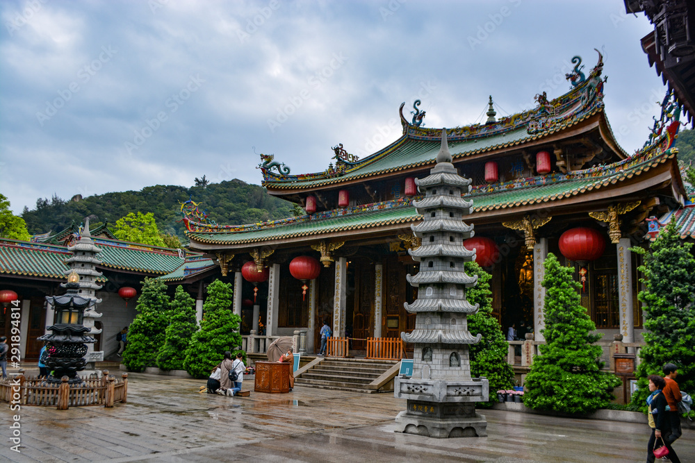 visiting Xiamen, Fujian region, China, sunlight rock temple visiting Xiamen, Fujian region, China, sunlight rock temple