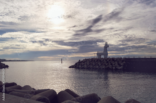 sunset view at Jeju island near Iho Tewoo Beach