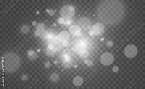 Set of shining light effects. Beautiful sparks shine with a special light. Sparkles. Christmas abstract pattern. Beautiful illustration for a postcard. Background for the image. Luminaries.