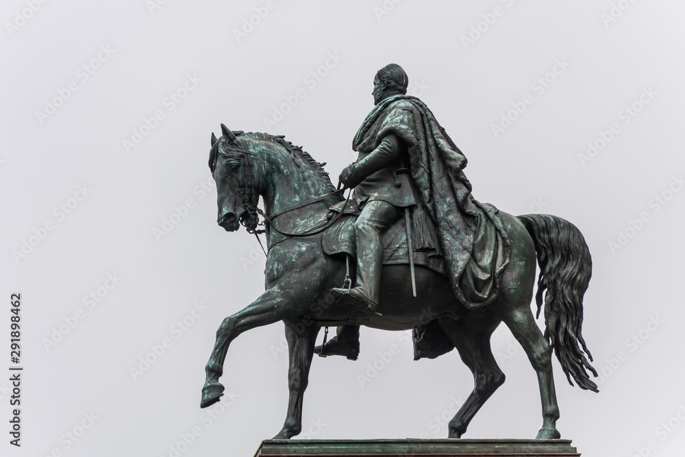 The Statue Of Frederick William IV statue at the Altes Museum (German for Old Museum) is a museum building on Museum Island in Berlin, Germany The Statue Of Frederick William IV statue at the Altes Museum (German for Old Museum) is a museum building on Museum Island in Berlin, Germany
