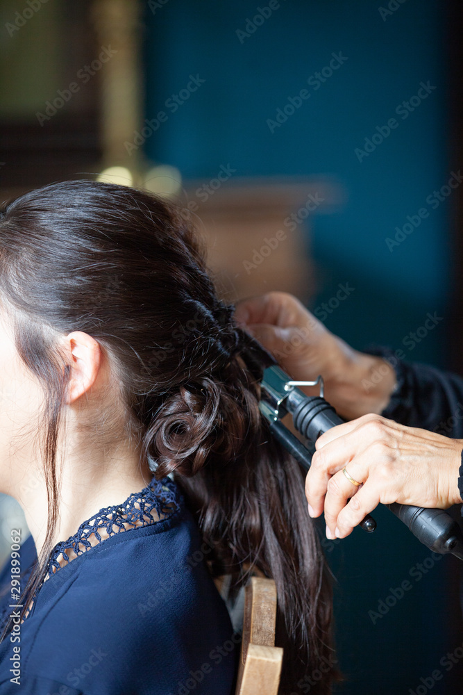 Fototapeta premium coiffure pour une future mariée