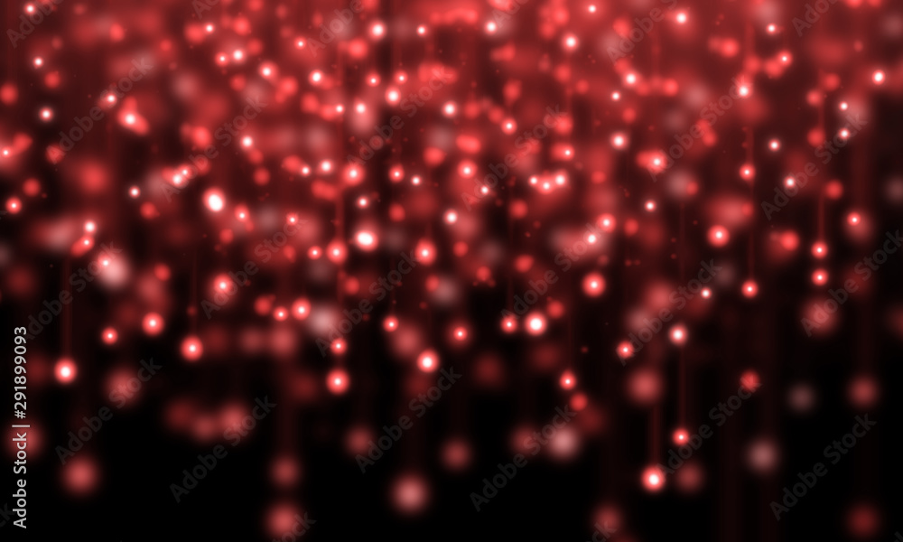 Red light abstract bokeh background
