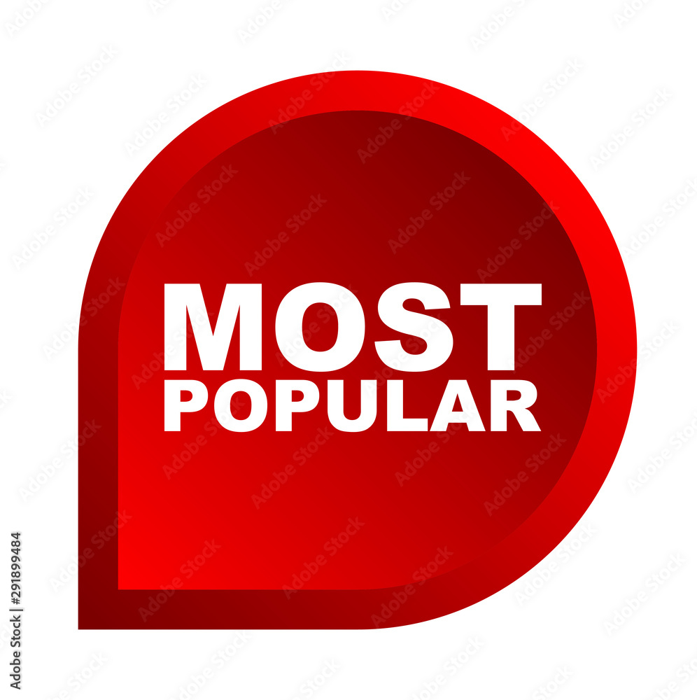 red vector banner most popular red vector banner most popular