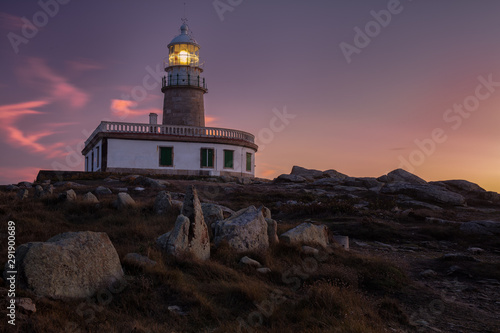 Corrubedo Lighthouse. Ribeira  Galicia  Spain.