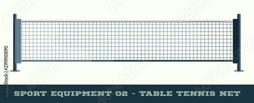 Realistic net for table tennis ping pong vector illustration isolated on white background