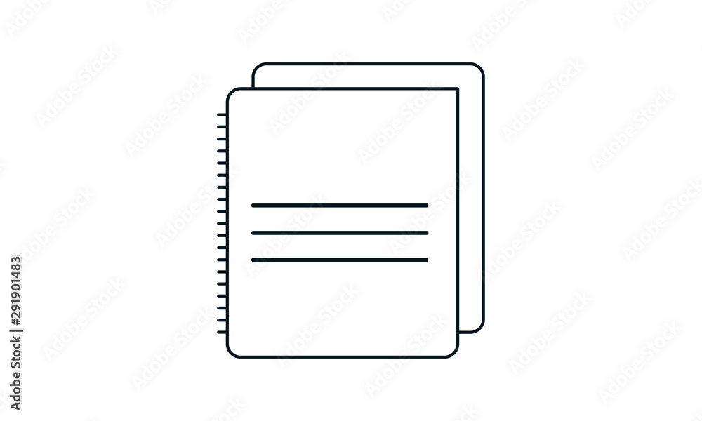 Notebook icon for writing and academic use Notebook icon for writing and academic use