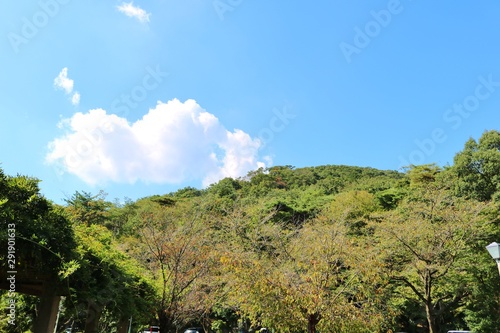 風景 空 山 秋 杤木 みかも 日本