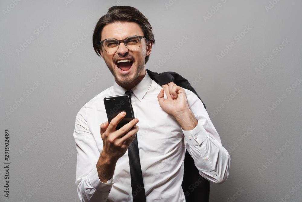Portrait of a handsome young businessman wearing suit Portrait of a handsome young businessman wearing suit