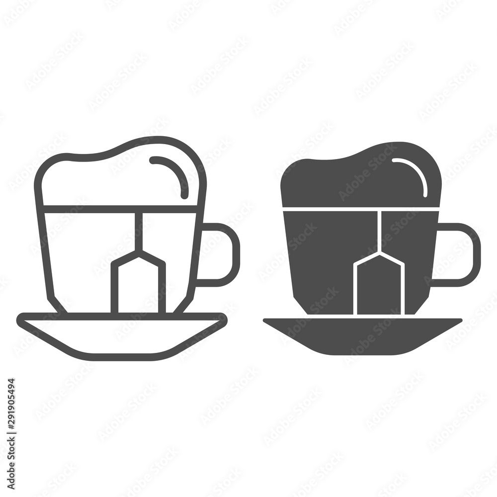 Iced Tea Clipart Black And White