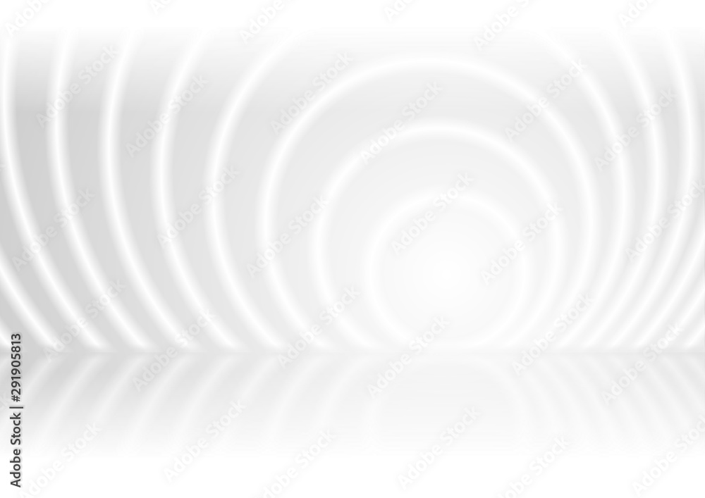 Grey white smooth circles abstract tech background Grey white smooth circles abstract tech background