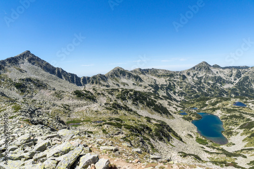 The Long lake, Muratov and Banderishki chukar Peaks, Pirin Mountain, Bulgaria photo