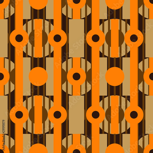 seamless pattern with abstract discs