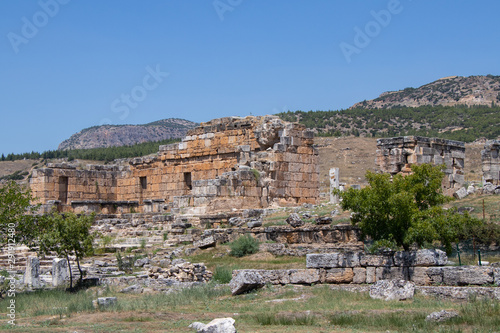 Ruins and remains of an ancient city. Old architecture. Archeology.