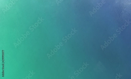 blue chill, teal blue and medium aqua marine colored background with free space for text or images. abstract grunge painted background texture