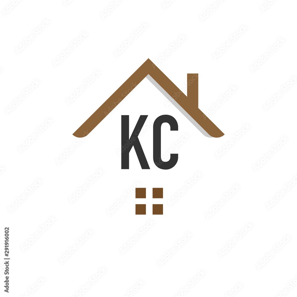 Initial Letter KC Building Logo Vector Design Template. Real Estate Logo  Stock Vector | Adobe Stock