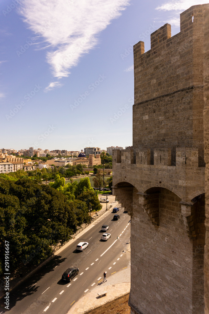 Castillo con vistas a la ciudad de Valencia