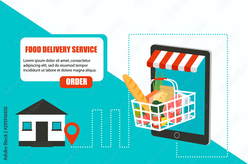 Grocery delivery at home and smartphone app: Grocery delivery at home and smartphone app: