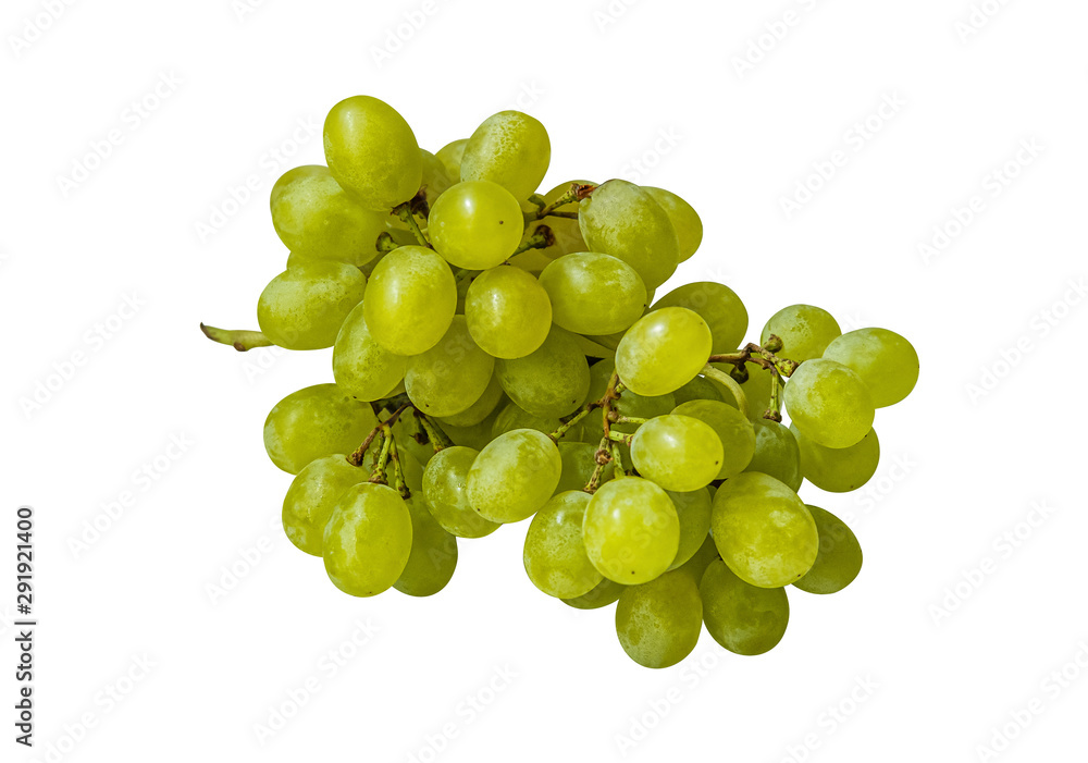 bunch of sweet juicy grapes isolated on white