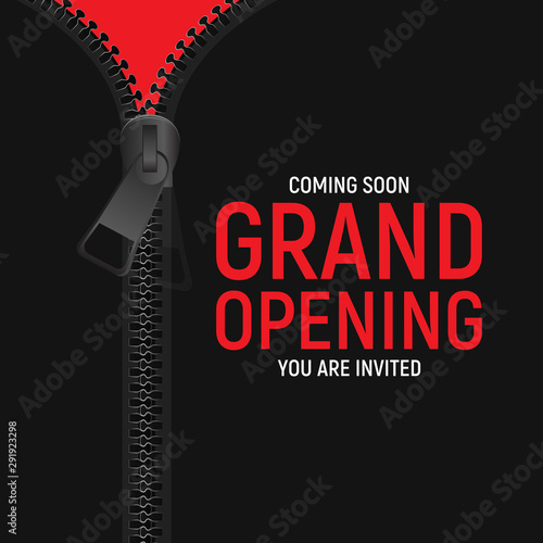 Grand opening concept. Vector Illustration