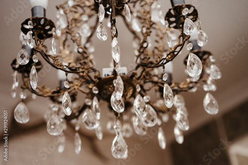  crystal and glass beads for a chandelier