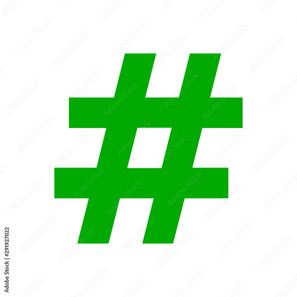 Obraz premium Hashtag und Hintergrund