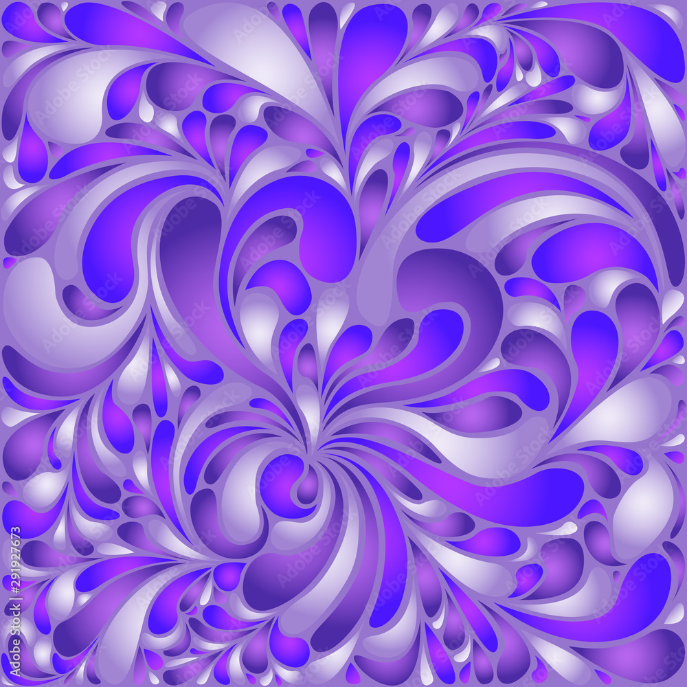 Modern floral shapes organic tile backdrop. Modern floral shapes organic tile backdrop.