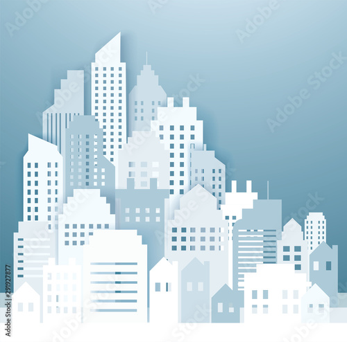 Modern City Skyline backgrounds vector illustration EPS10