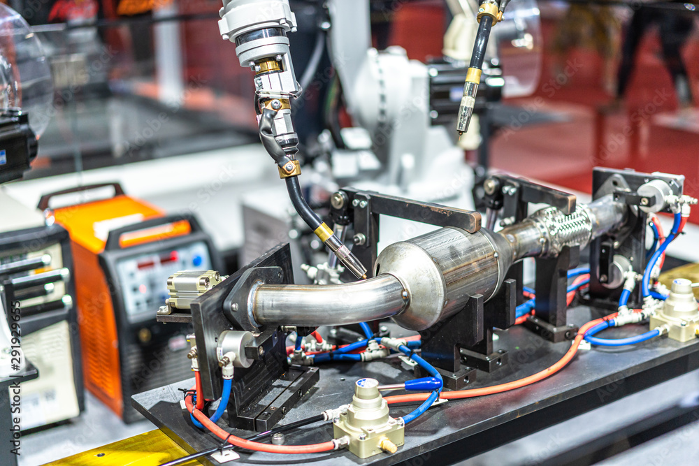 Fototapeta premium robot arm in factory