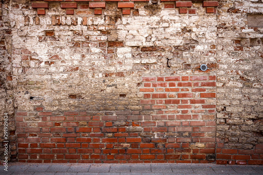 Fototapeta Stary mur z cegły