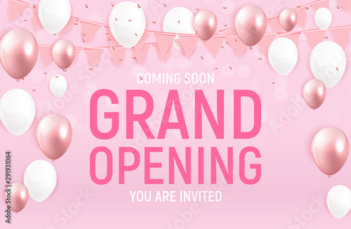 Grand opening concept. Vector Illustration
