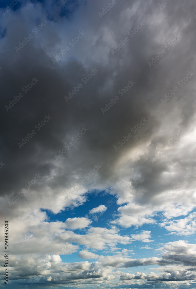 Fantastic soft clouds against blue sky, natural composition - panorama Fantastic soft clouds against blue sky, natural composition - panorama