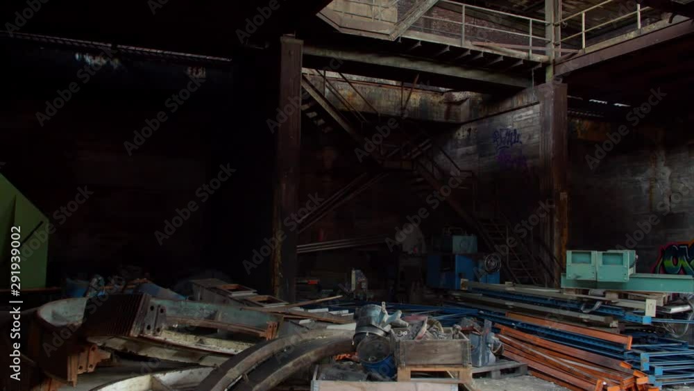 Creepy Abandoned Factory Warehouse Interior Creepy Abandoned Factory Warehouse Interior