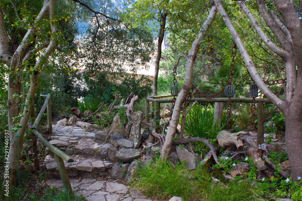 beautiful garden on palma de mallorca in the mountains beautiful garden on palma de mallorca in the mountains