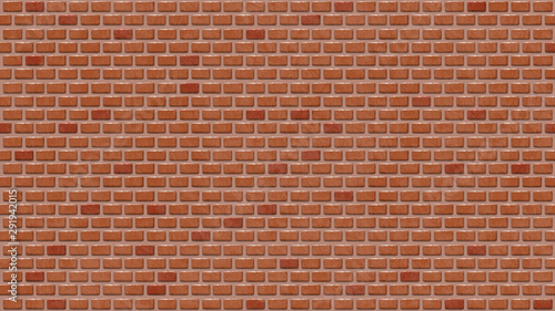 Brick wall pattern background, Old grunge tone brick wall texture, Digital painting illustration.