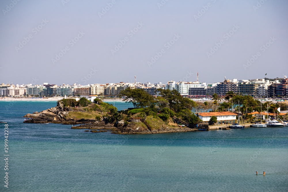 Panoramic view of Fort Sao Mateus from the Fort Lookout, Cabo Frio, Rio de Janeiro, Brazil. Panoramic view of Fort Sao Mateus from the Fort Lookout, Cabo Frio, Rio de Janeiro, Brazil.