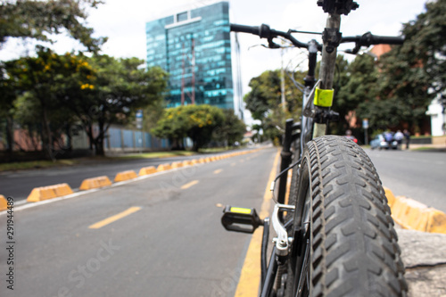 Bogotá Landscape with Bicycle path name as 