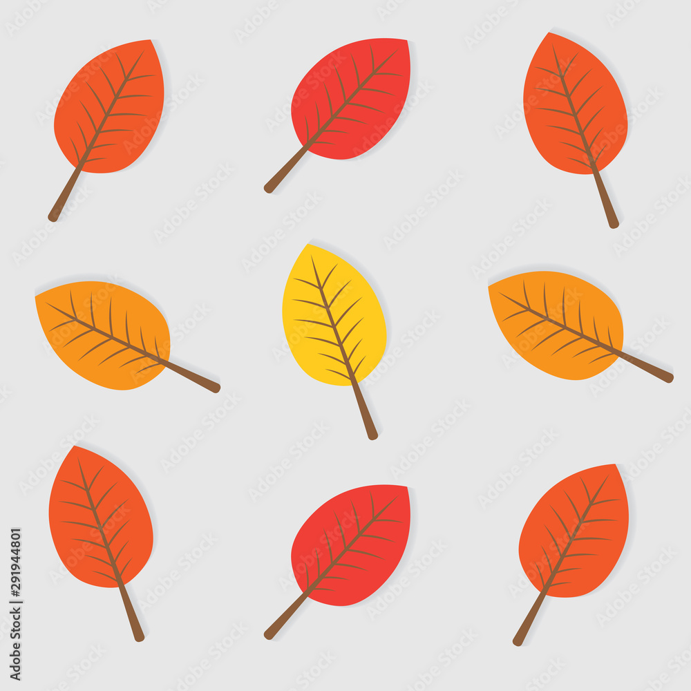 Obraz premium autumn leaves background- vector illustration