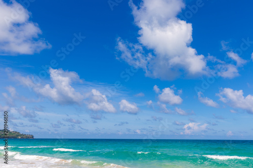 Fototapeta Naklejka Na Ścianę i Meble -  Sea wave beach summer vacation background