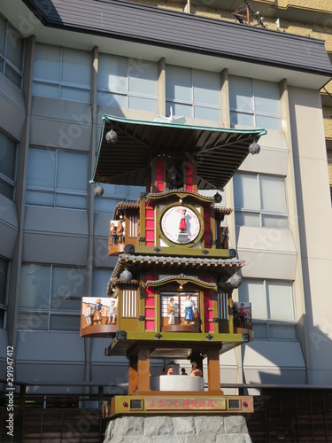 道後温泉　からくり時計（演奏中）