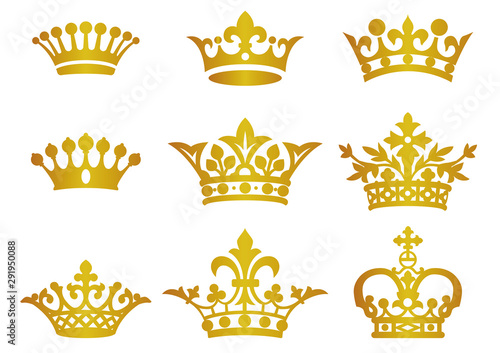 金色の王冠セット