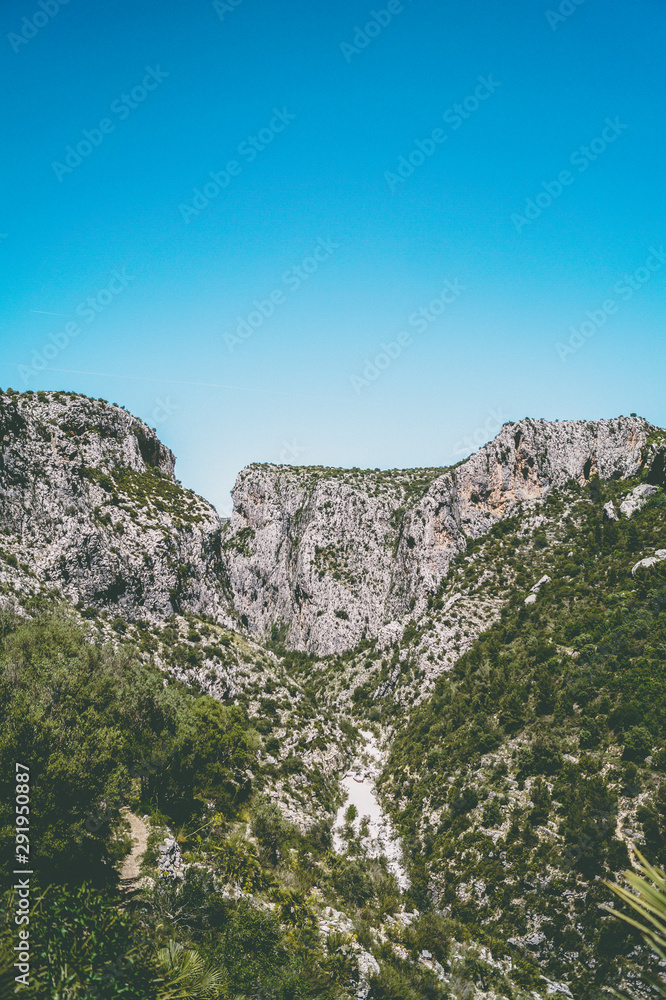 Sunny day over the mountains 