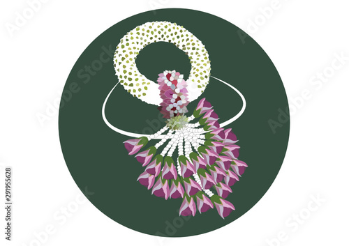 steering wheel Mother's day garland