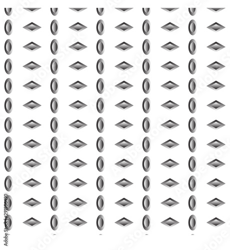 Seamless geometric vector pattern on modern white background